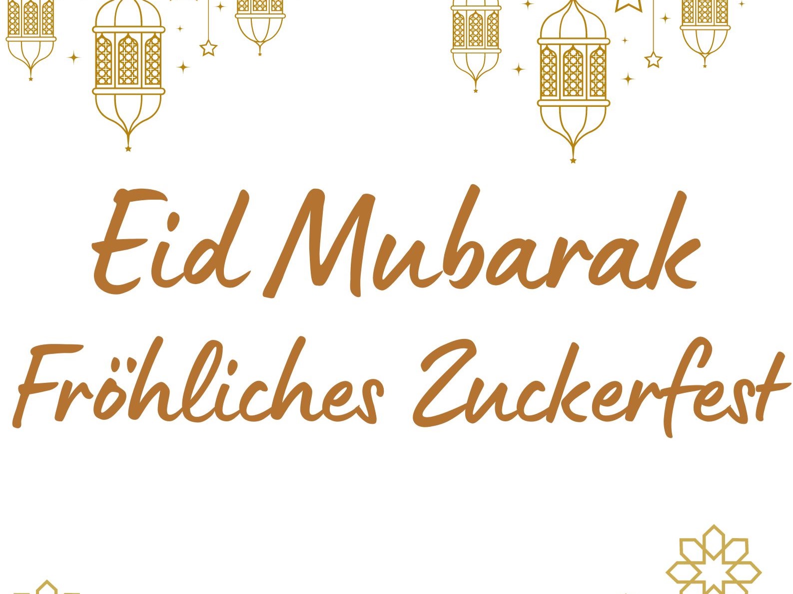 Eid Mubarak Frohliches Zuckerfest1
